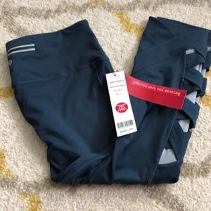 TEMA Athletic - Navy Weave Leggings